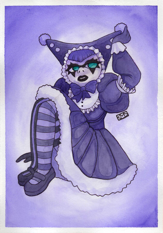 Clown 10 (2023) Watercolor &amp; ink