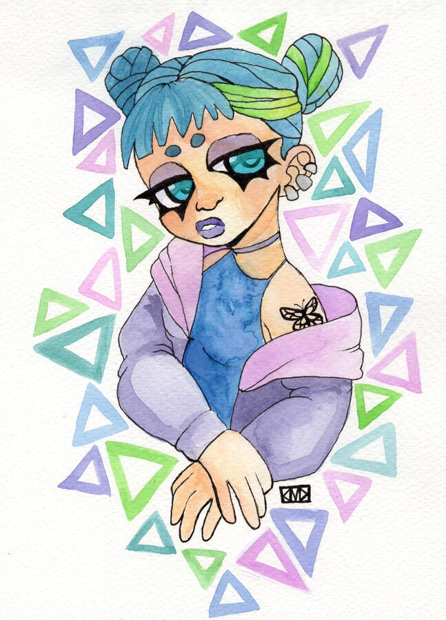 Eva (2024) Watercolor &amp; ink