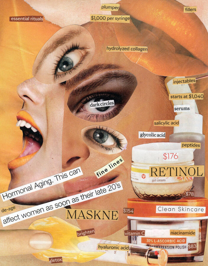 Essential Rituals (2023) Collage on paper