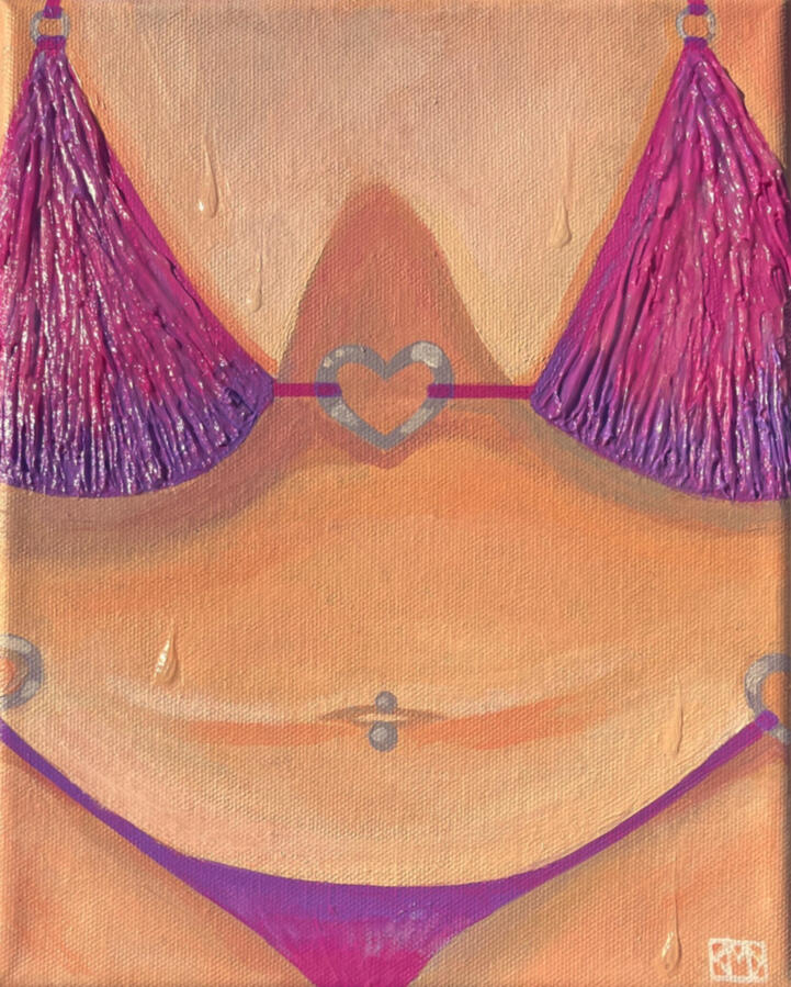 Beach Babe (2023) Acrylic on canvas