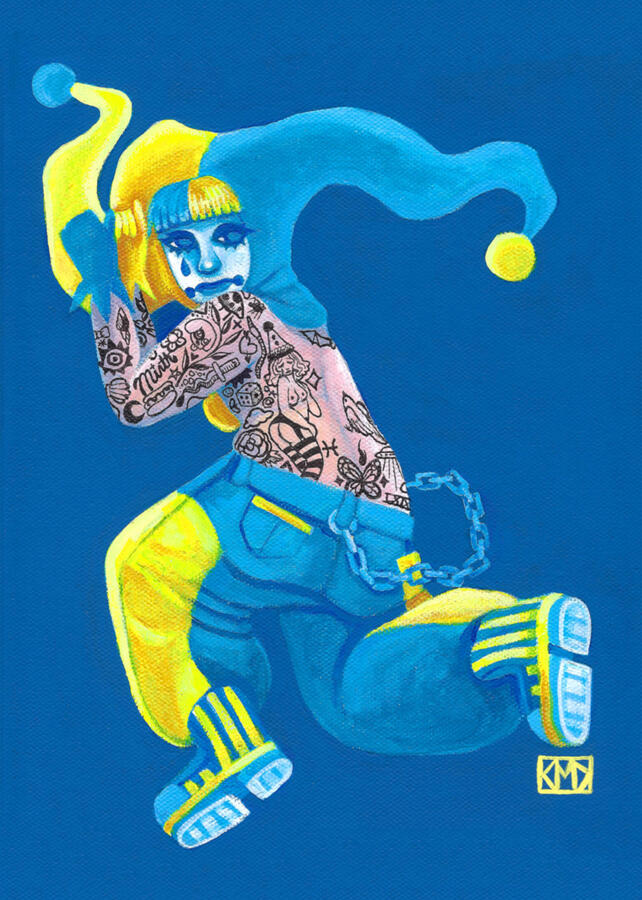 Clown 6 (2023) Acrylic on canvas