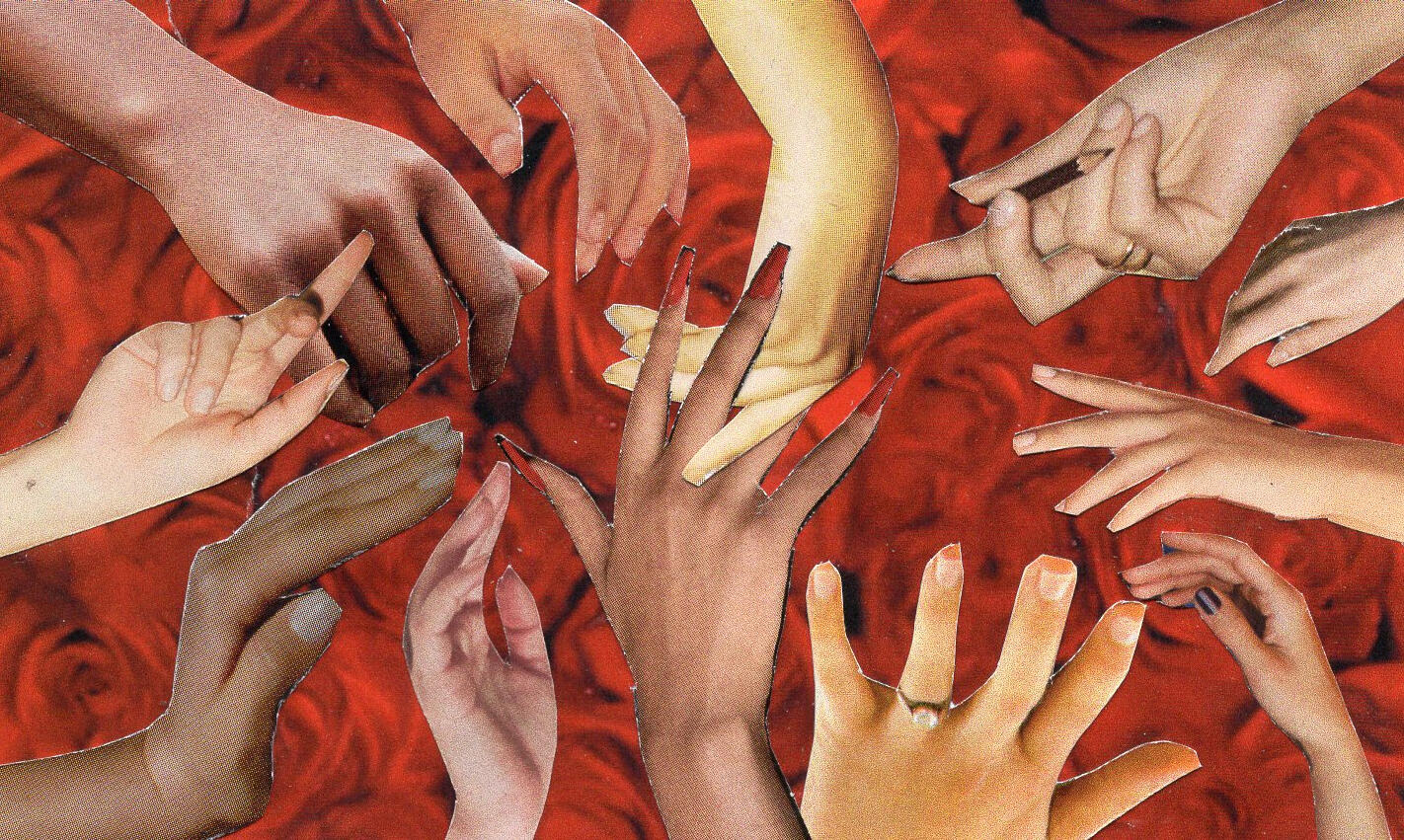 Touch II (2023) Collage on paper