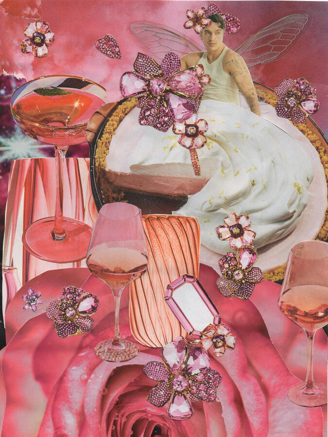 Pie in the Sky (2024) Collage on paper