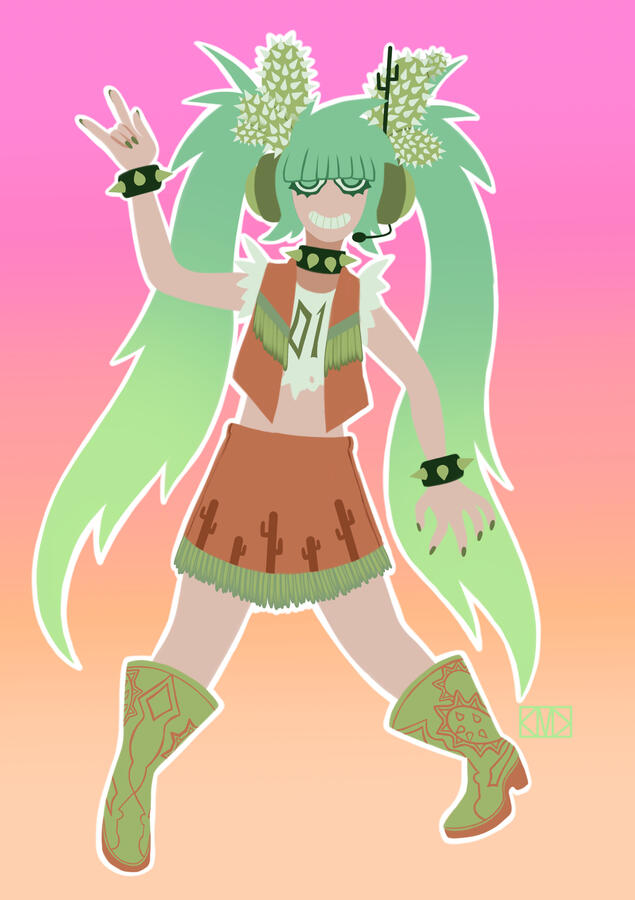 Cactus Miku Design (2023) Digital