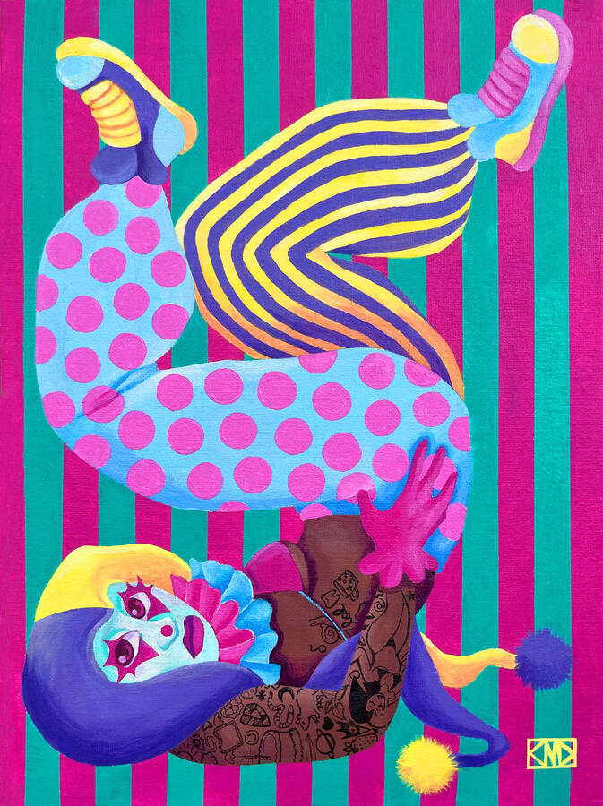 Clown 9 (2023) Acrylic on canvas