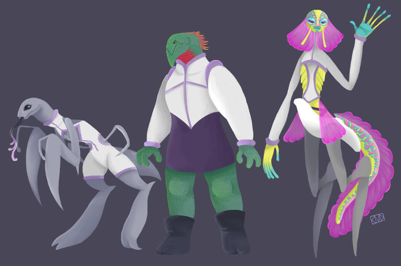 Alien Character Designs (2020) Digital