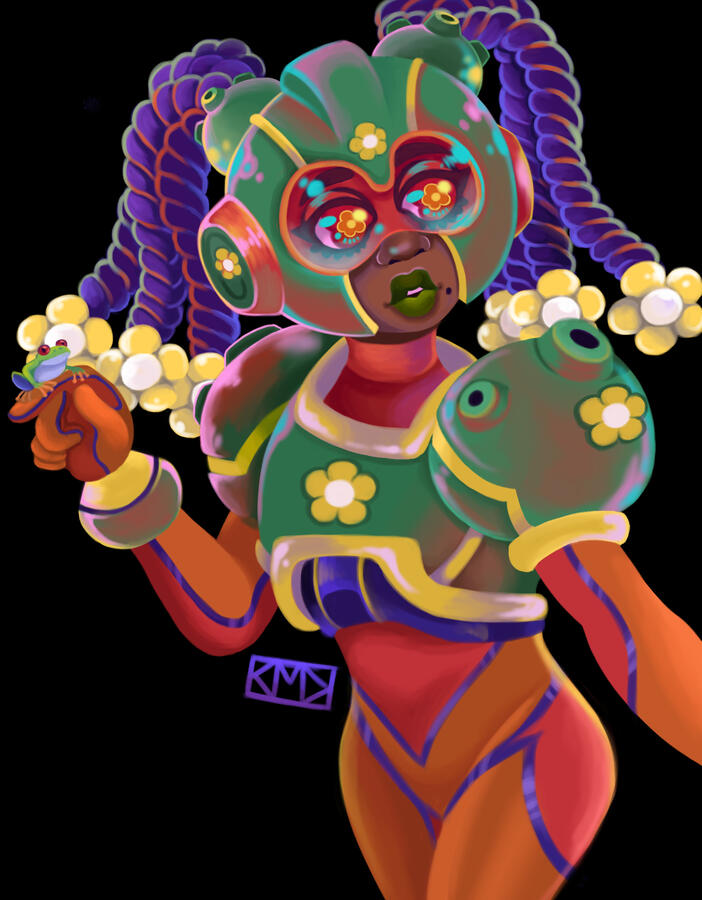 DTIYS Challenge: Frog Girl (2021) Digital